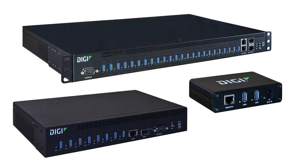 Concentrateur USB Sur IP Digi Anywhere USB 5 Ports (modèle AW-USB-5M-W) - Occasion, état Opérationnel