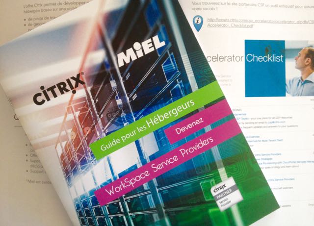 Guide Miel pour devenir Citrix Workspace Service Providers